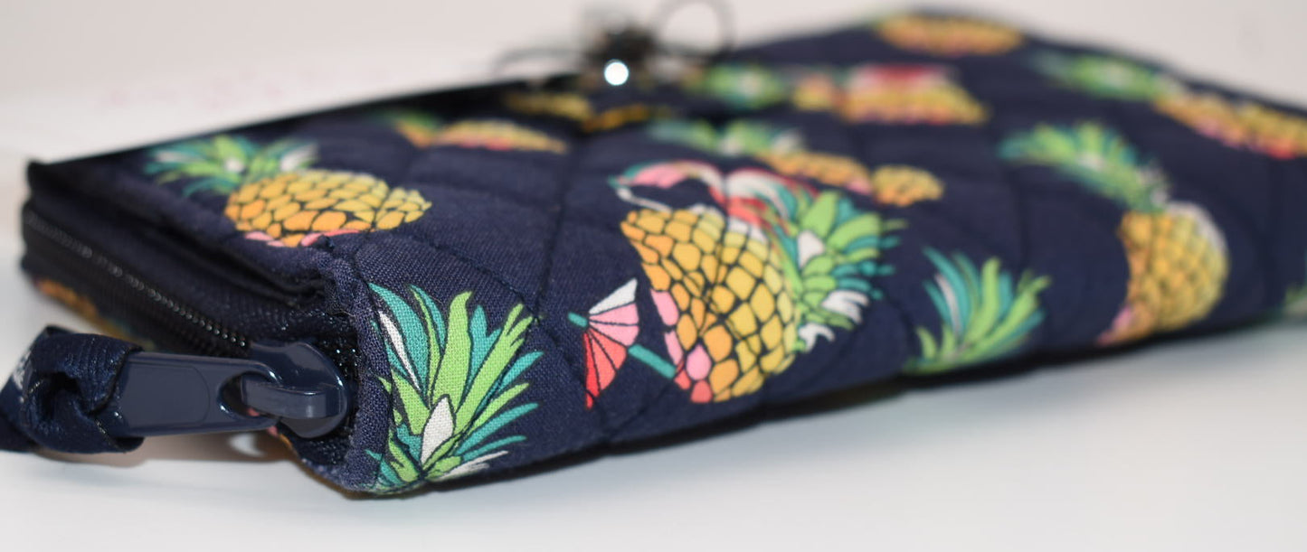 Vera Bradley RFID Turnlock Wallet in "Toucan Party"Pattern