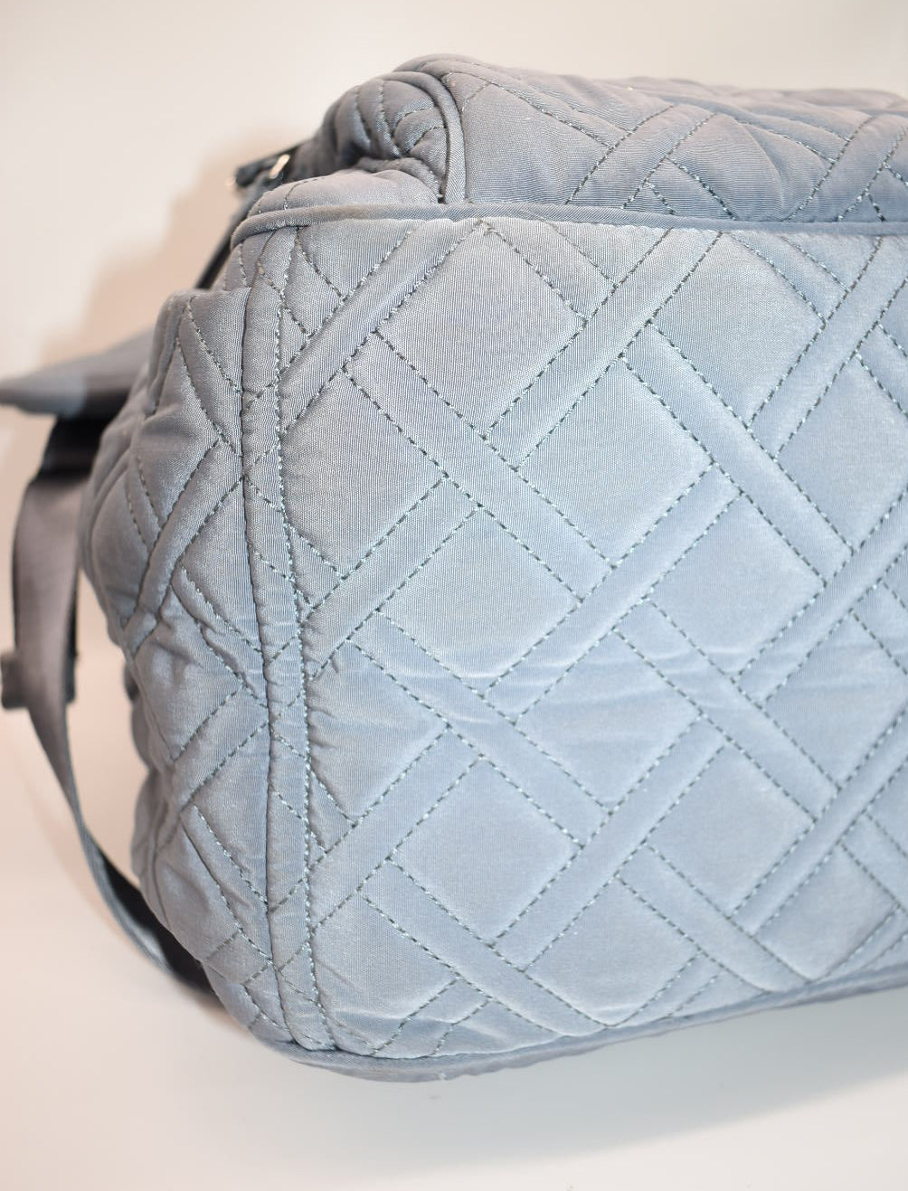 Vera Bradley Microfiber Campus Backpack in Gray