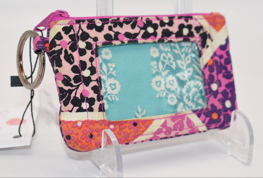 Vera Bradley Zip ID Case in "Modern Medley" Pattern