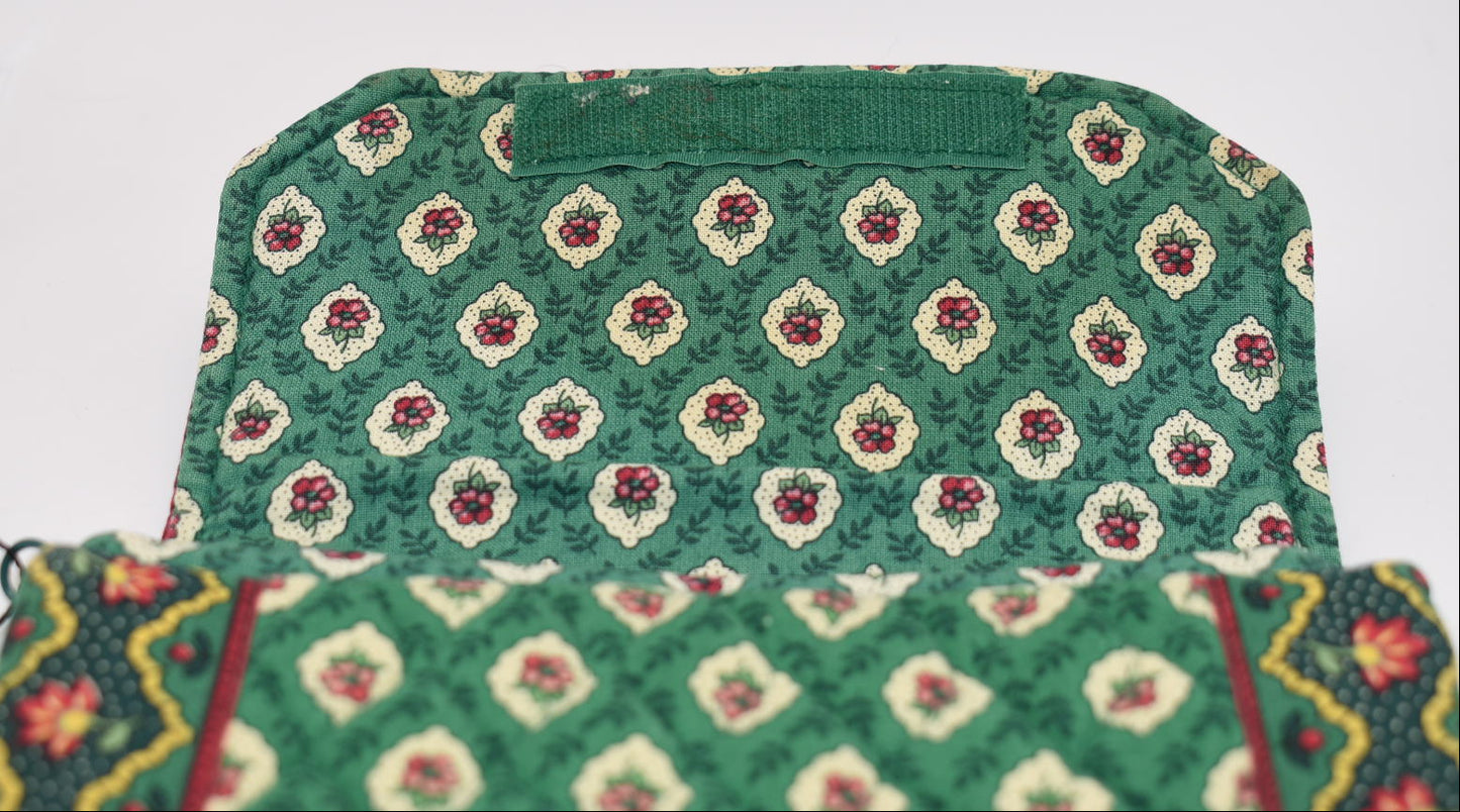 Vera Bradley Quilted Cotton Wallet in "Greenfield" Pattern
