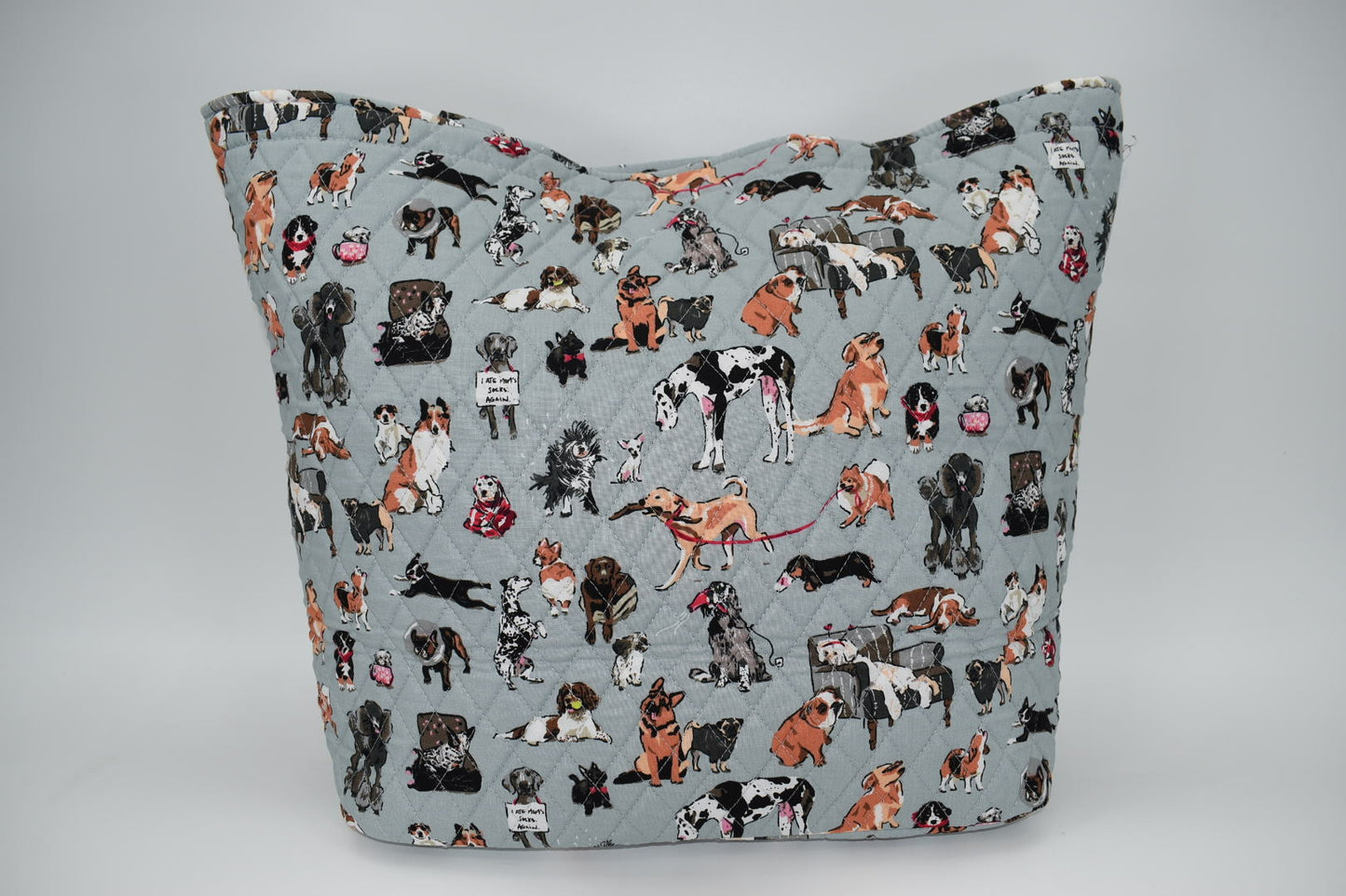 Vera Bradley Grand Tote Bag in "Dog Show" Pattern