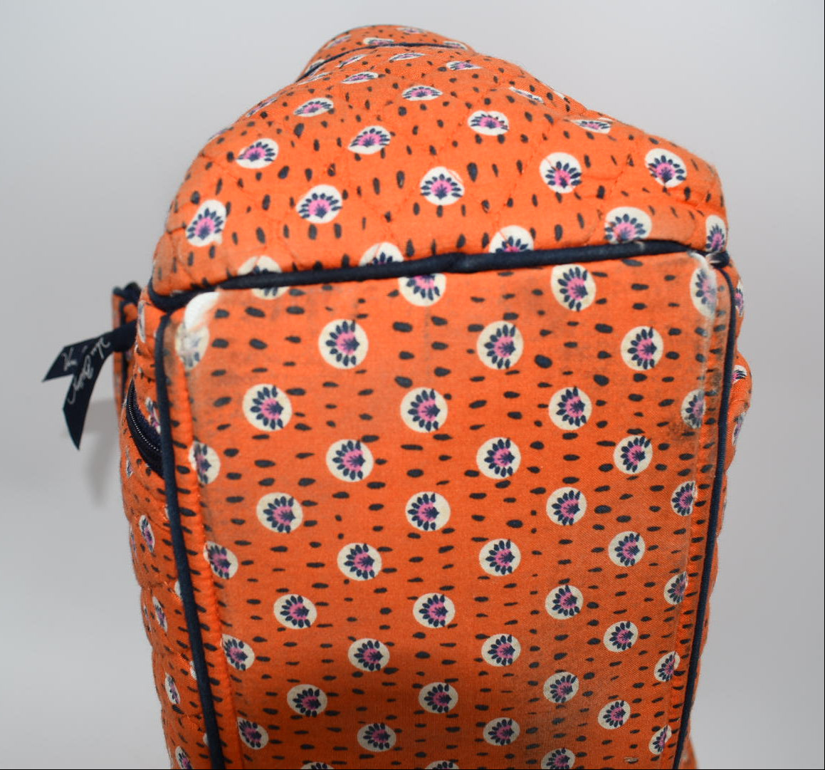 Vera Bradley Make-a-Change Diaper Bag in "Rio: Rosie Orange" Pattern