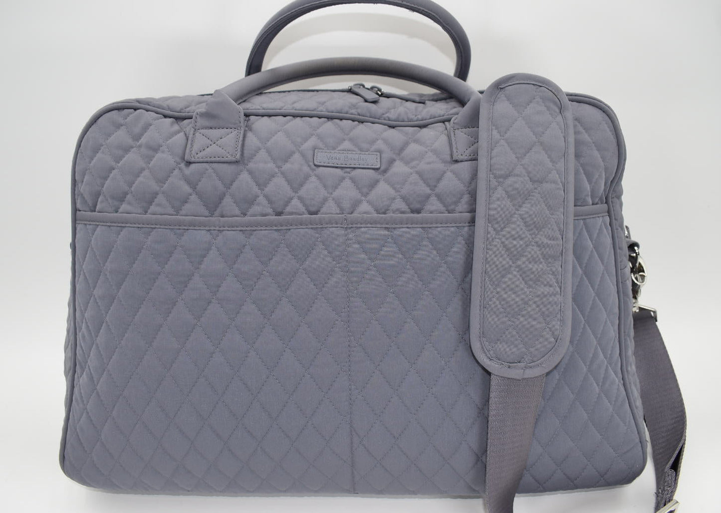 Vera Bradley Microfiber Weekender Travel Bag in Gray