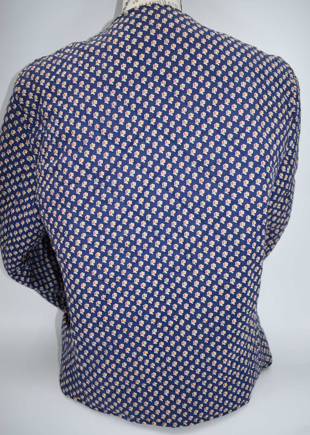 Vintage Vera Bradley Large Quilted Jacket in "Royal -1992" Pattern