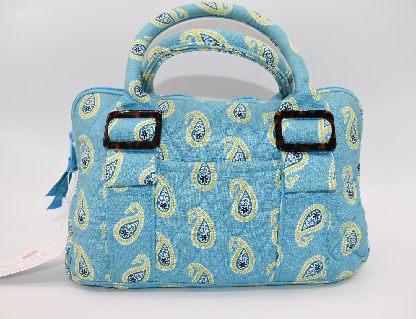 Vera Bradley Lucy Small Bowler Bag in "Bermuda Blue" Pattern
