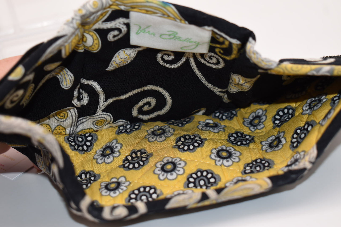 Vera Bradley Small Trifold Wallet in "Yellow Bird" Pattern