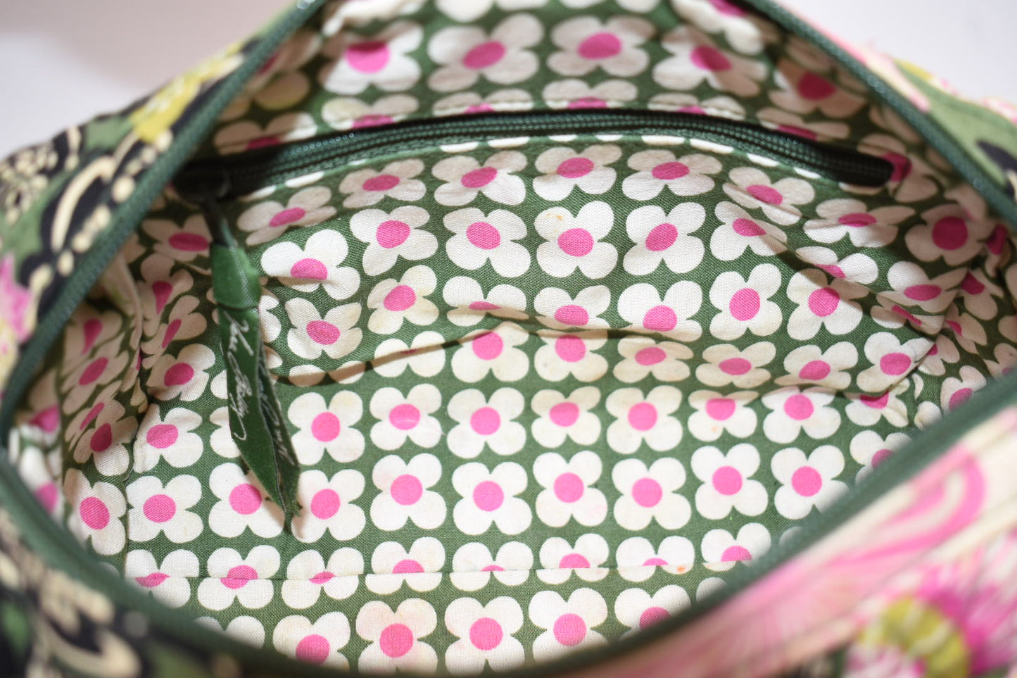 Vera Bradley Convertible Mini Satchel Bag in "Olivia Pink" Pattern