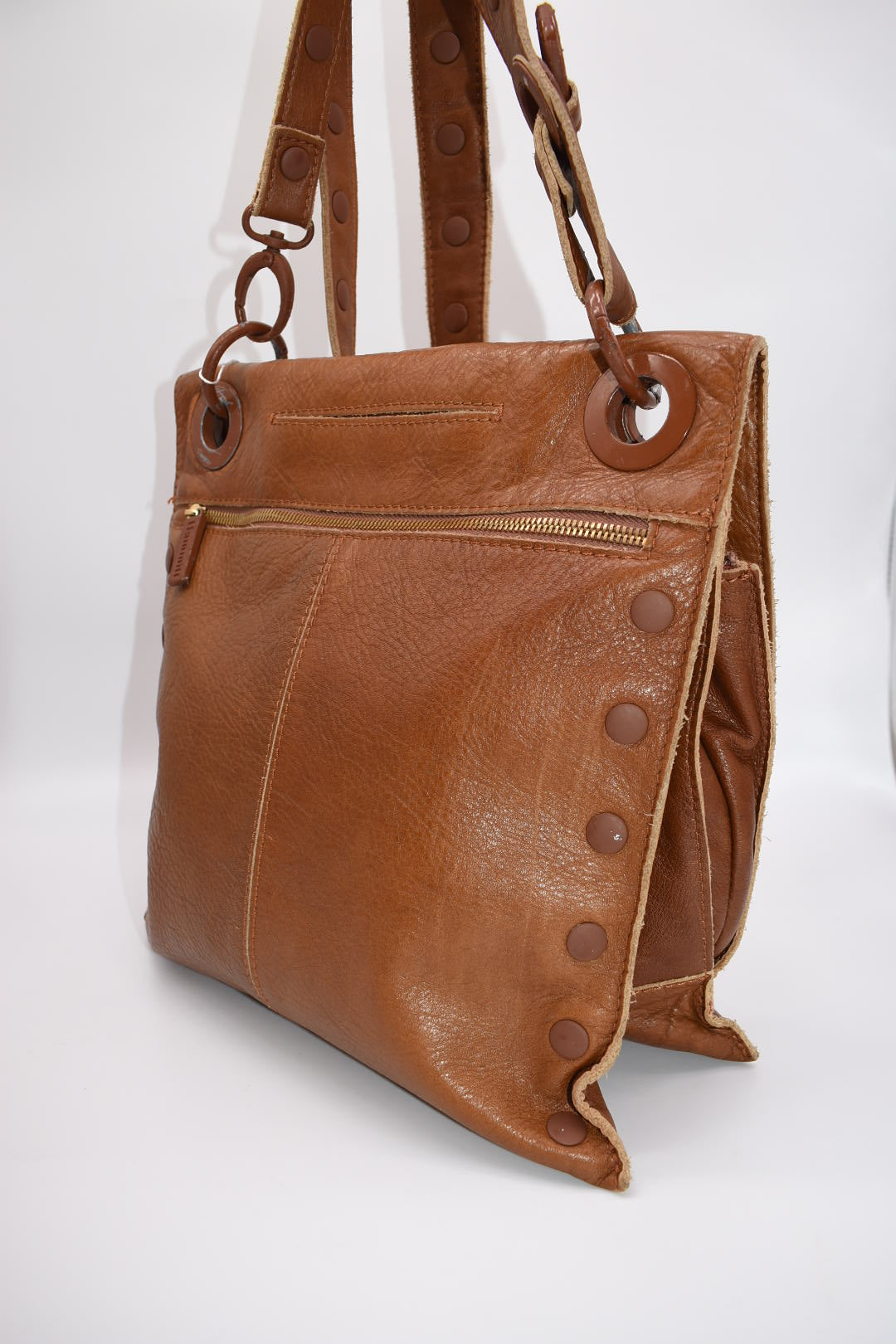 Hammit Leather Reversible Dune Crossbody Bag