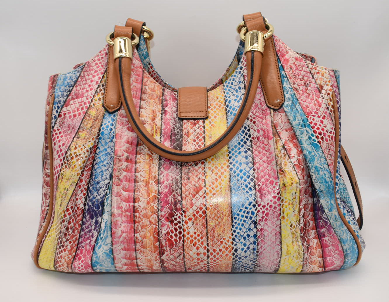 Brahmin Elisa Hobo Satchel Bag in "Dove Coronado"