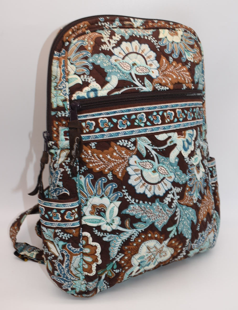 Vera Bradley Quilted Small Ultimate Backpack in "Java Blue" Pattern