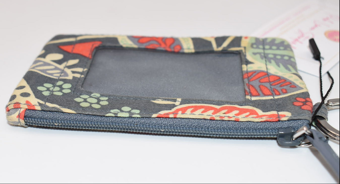 Vera Bradley Zip ID Case in "Nomadic Floral" Pattern