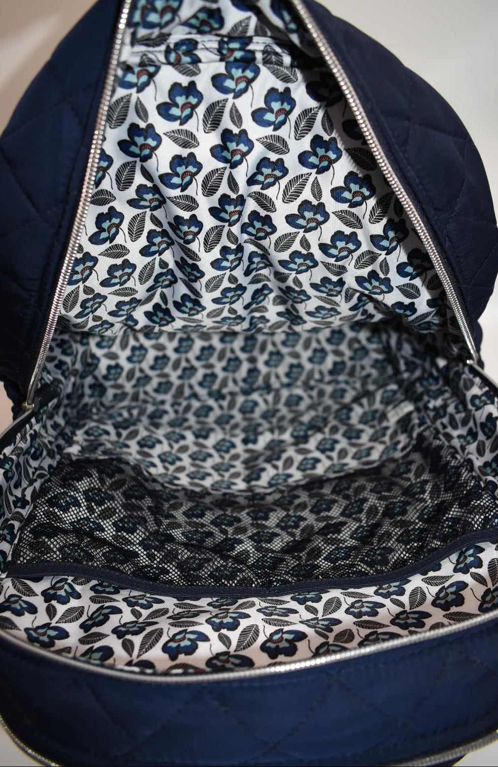 Vera Bradley Performance Twill Campus Backpack in Classic Navy
