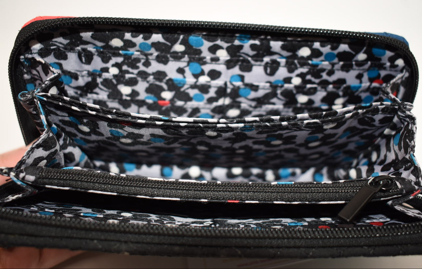 Vera Bradley Accordion Wallet in "Winter Patchwork" Pattern