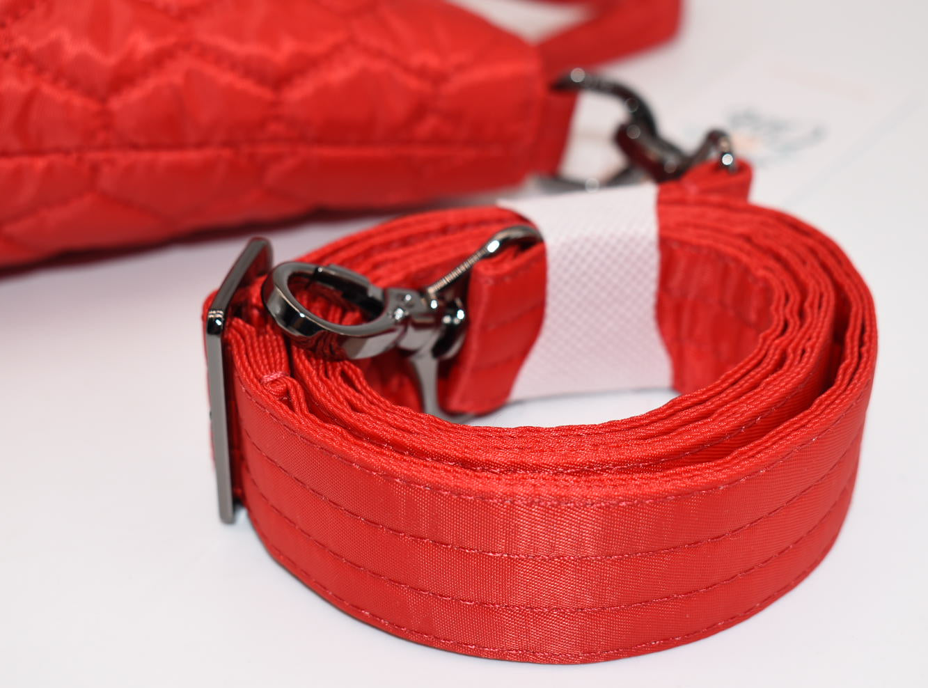 Lug Tip Toe Crossbody Bag in Poppy Red