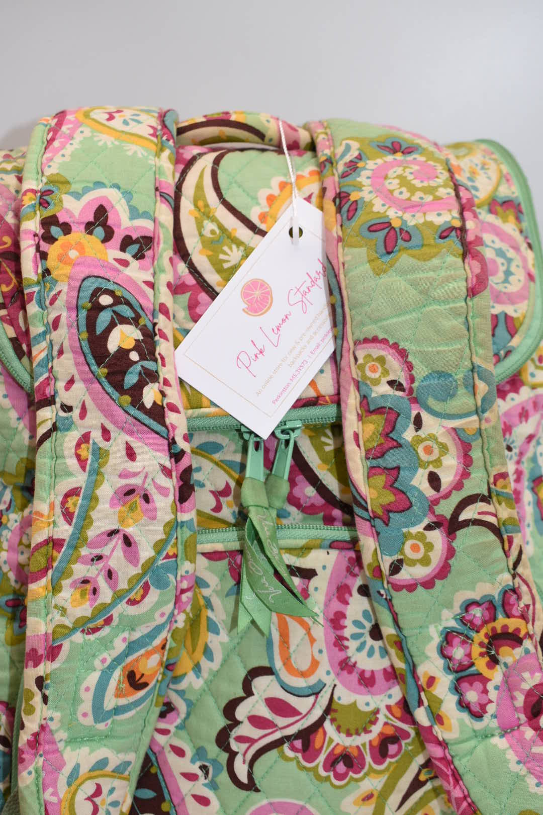 Vera Bradley Double Zip Backpack in "Tutti Frutti" Pattern