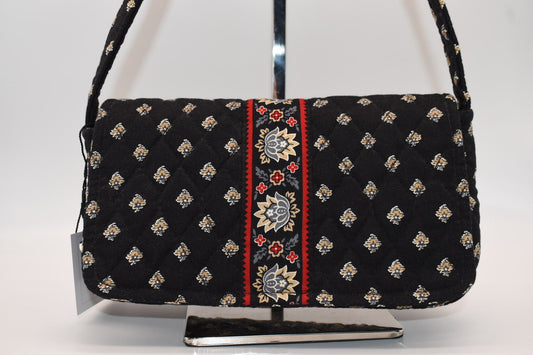 Vera Bradley Shoulder Bag in "Classic Black" Pattern