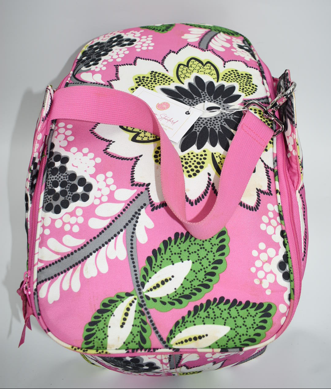 Vera Bradley Large Insulated Cooler Bag in "Priscilla Pink" Pattern