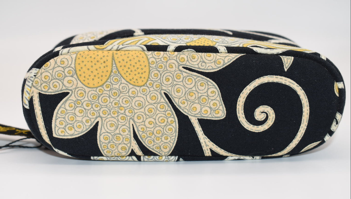 Vera Bradley Cosmetic Brush & Pencil Case in "Yellow Bird" Pattern