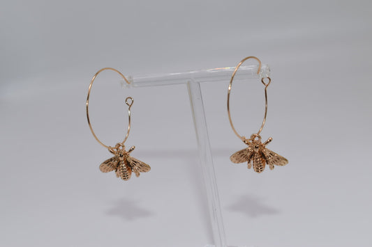 Statement Earrings: Queen Bee Hoop Earrings