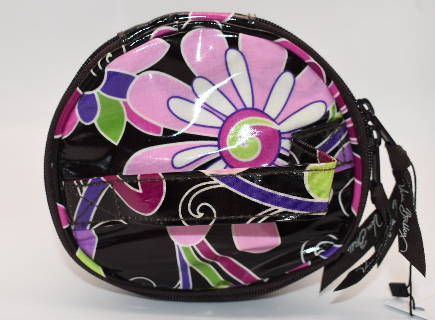 Vera Bradley Clear Toiletry Bag in "Purple Punch" Pattern