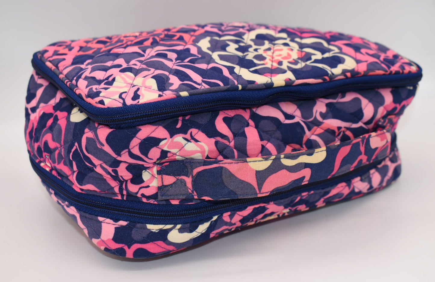 Vera Bradley Large Blush & Brush Makeup Case in "Katalina Pink" Pattern