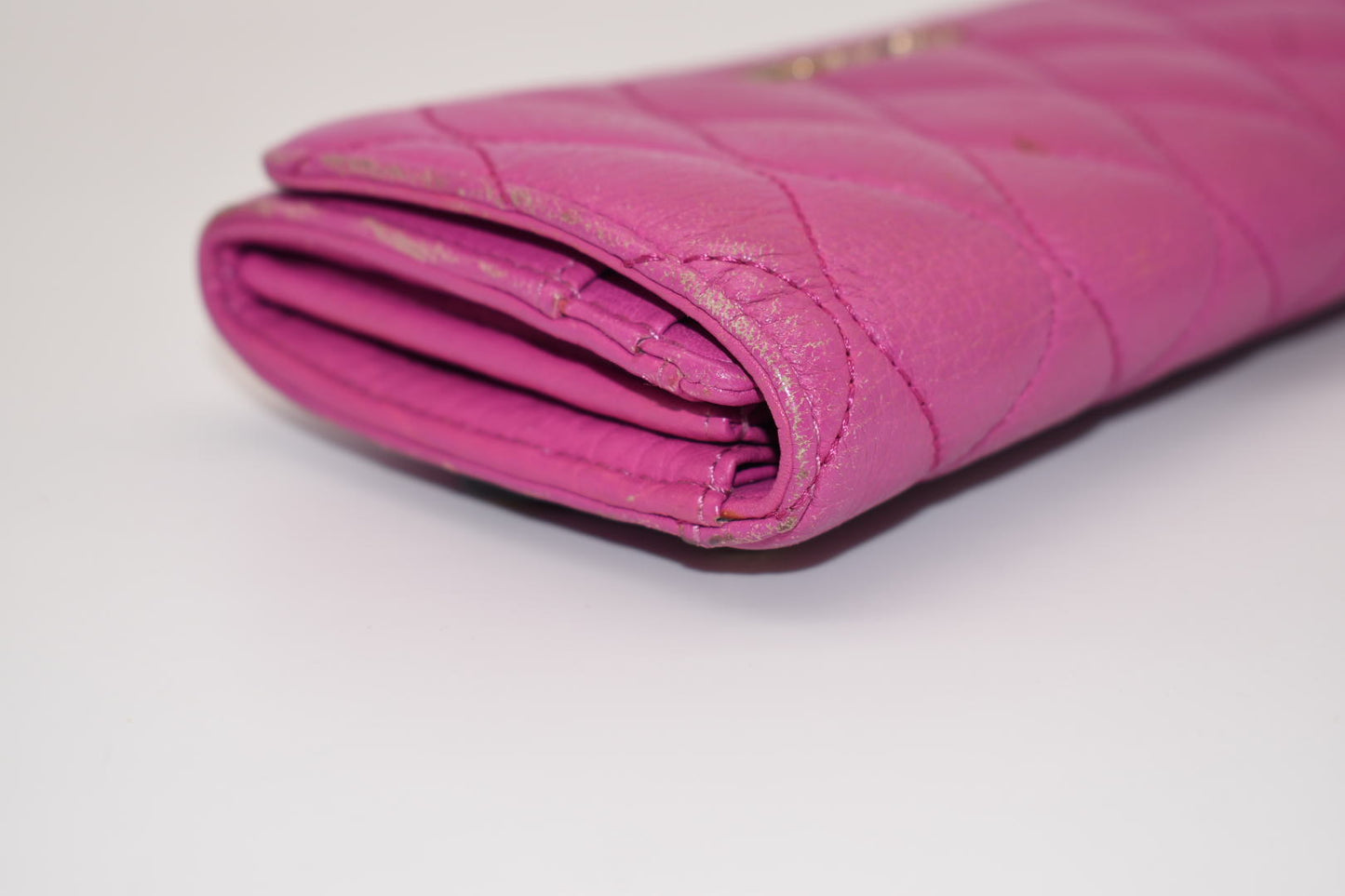 Vera Bradley Quilted Leather Audrey Wallet in Magenta