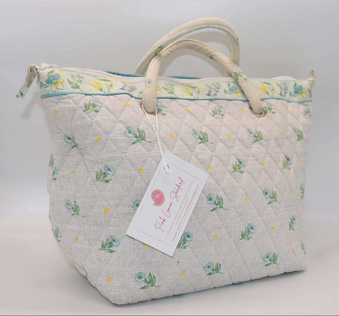 Vera Bradley Zip Top Satchel Bag in "Watercolor" Pattern