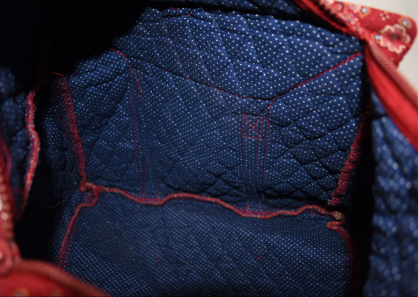 Vera Bradley Hoosier Shoulder Bag in "Provincial Red - 1986" Pattern