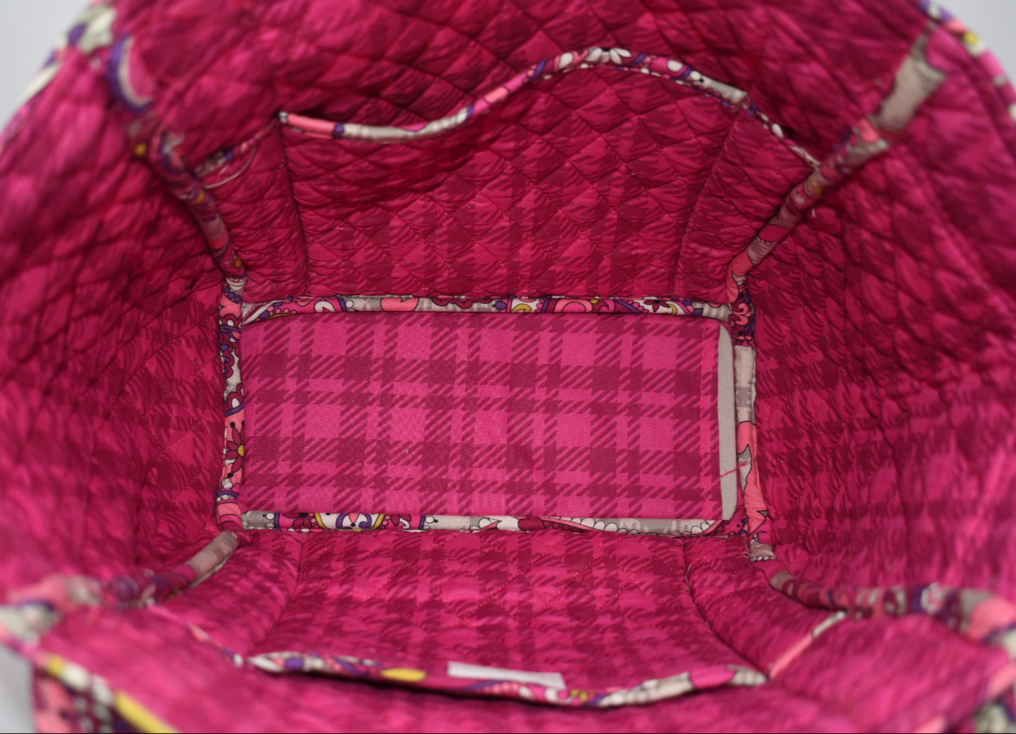 Vera Bradley Side-by-Side Tote Bag in "Paisley Meets Plaid" Pattern