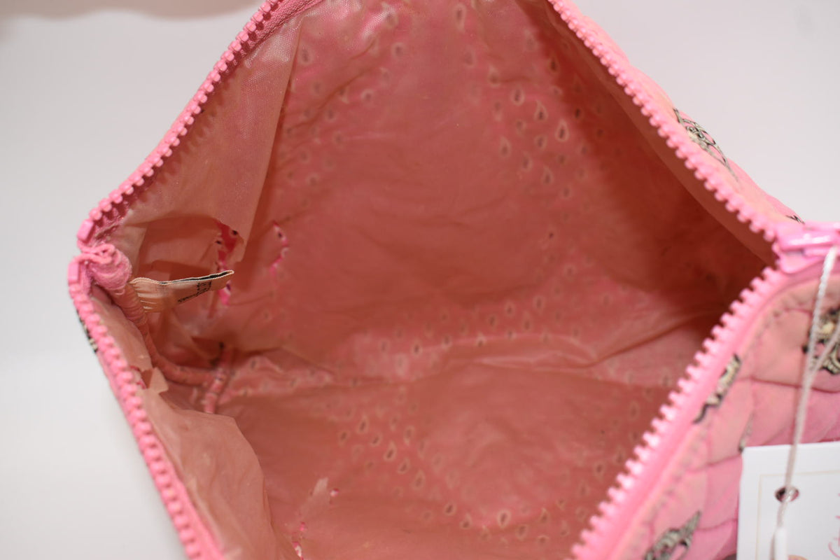 Vera Bradley XL Cosmetic Bag in "Pink Bandana" Pattern