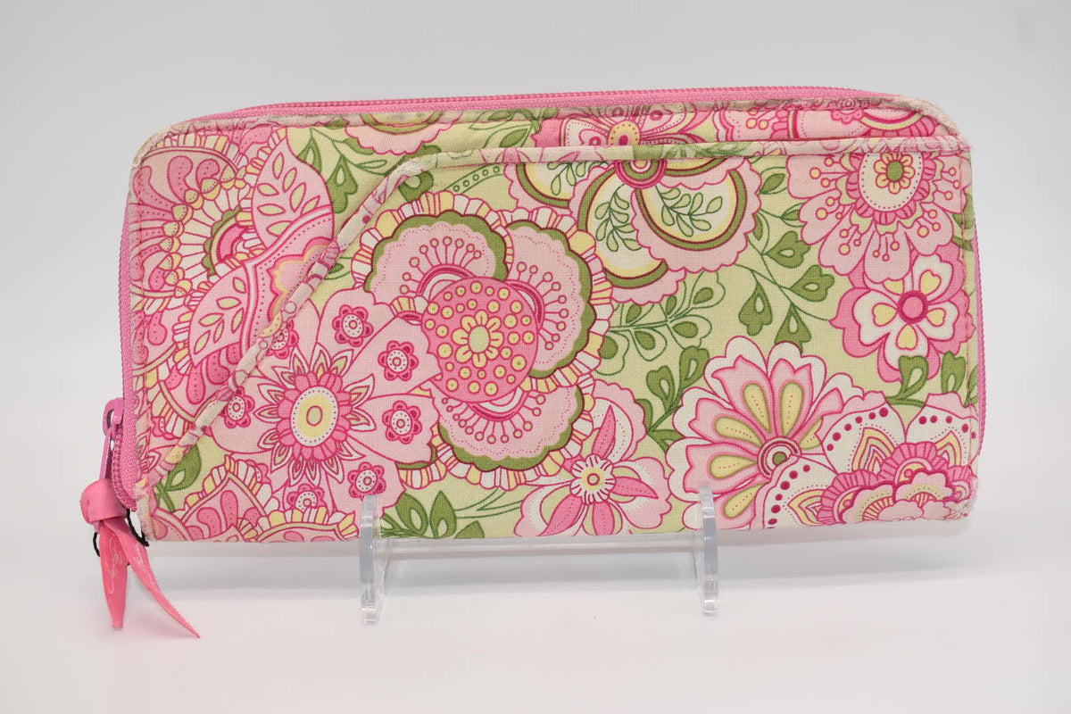 Vera Bradley Personal Organizer Travel Wallet in "Petal Pink" Pattern