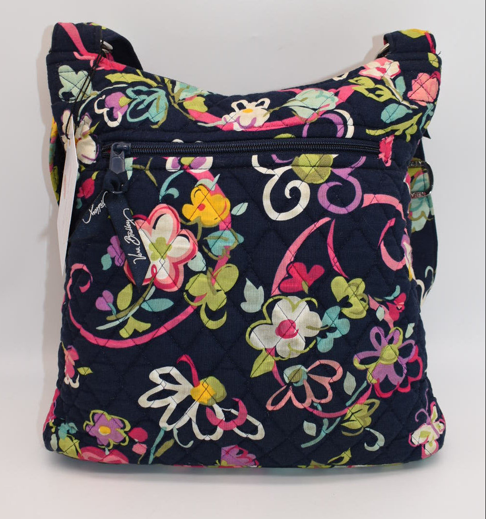 Vera Bradley Hipster Crossbody Bag in "Ribbons" Pattern
