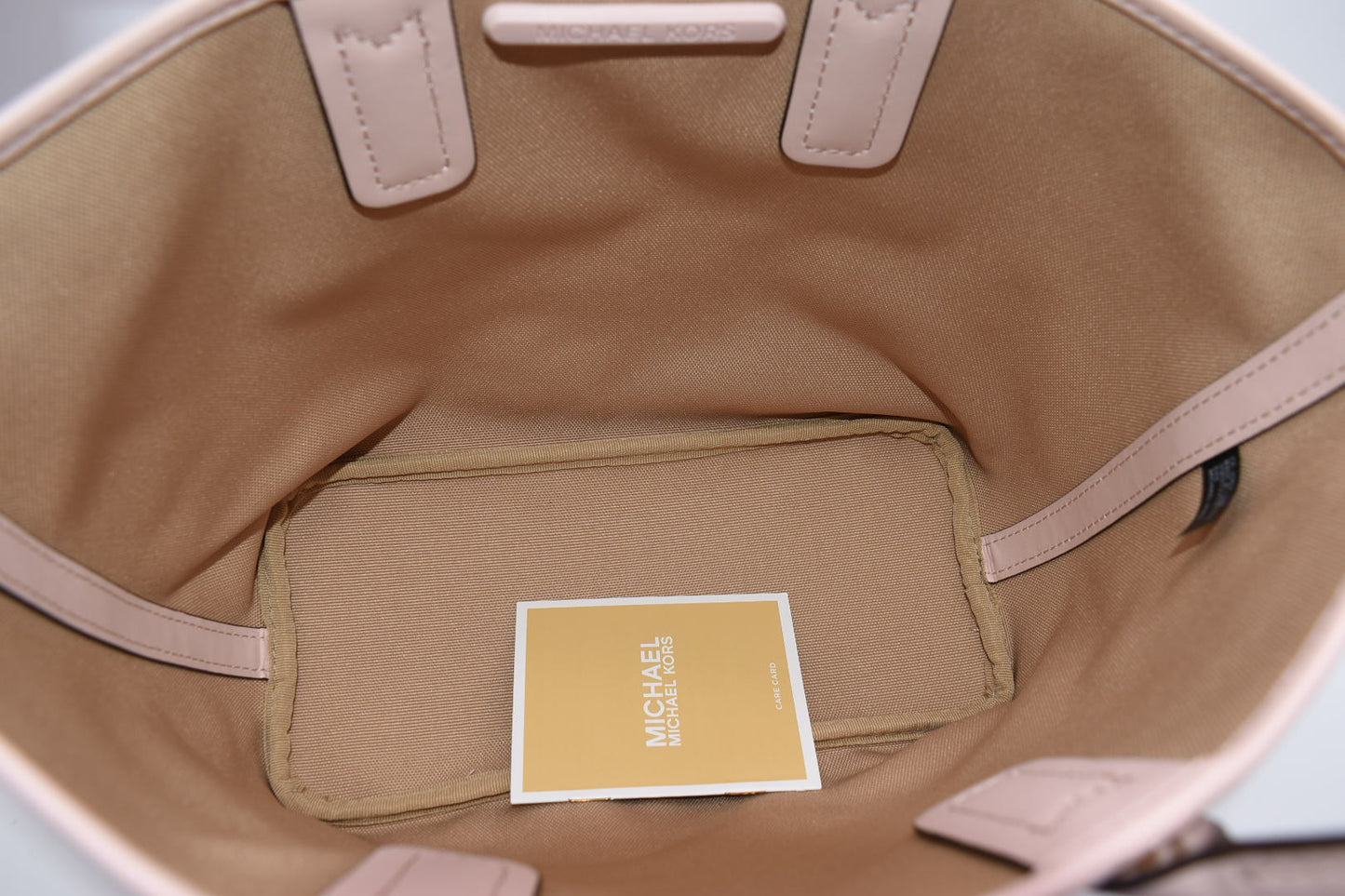 Michael Kors Jodie Small Logo Jacquard Tote Bag in Powder Blush