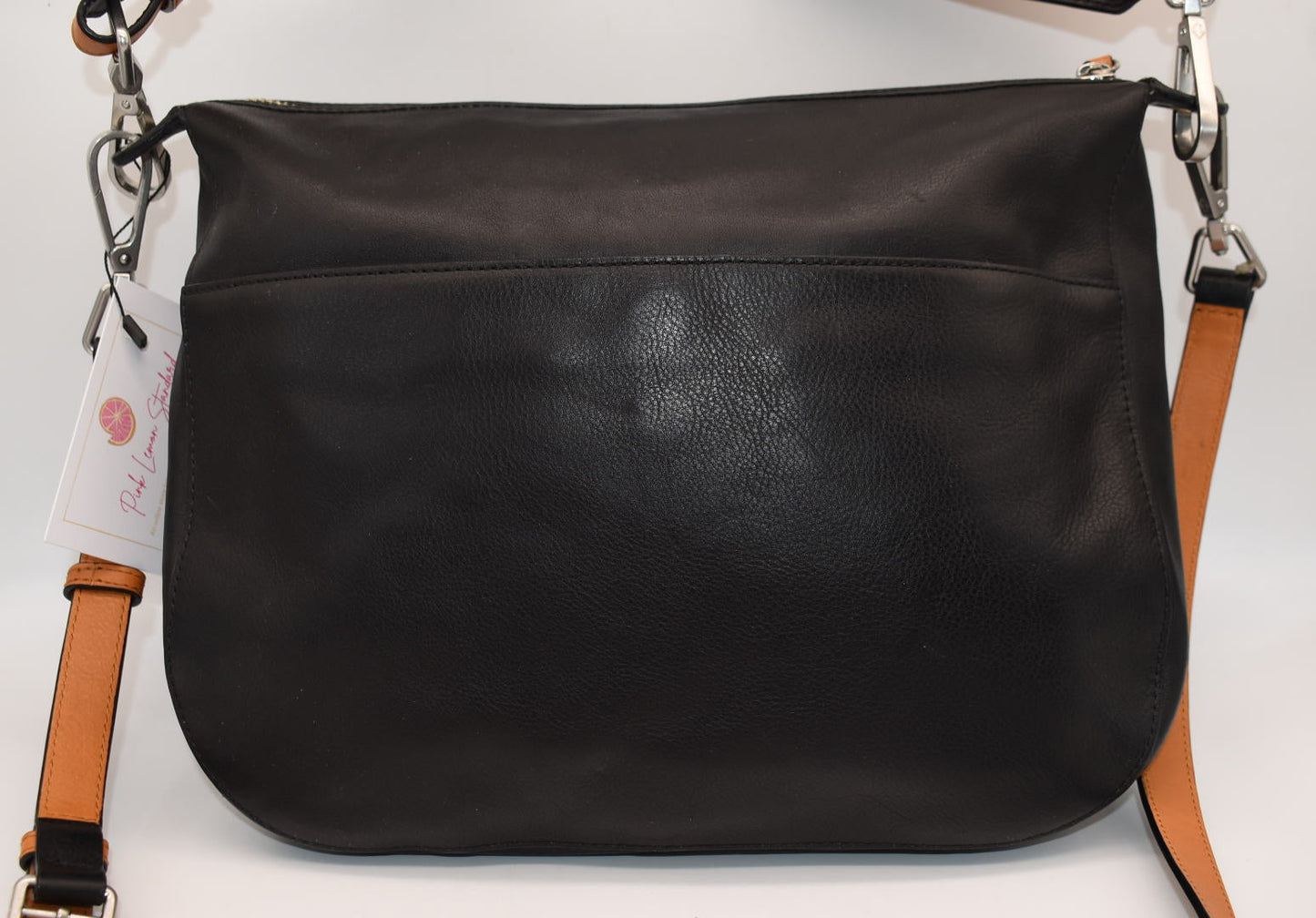 Vera Bradley Gallatin Leather Sidesaddle Convertible Crossbody in Black