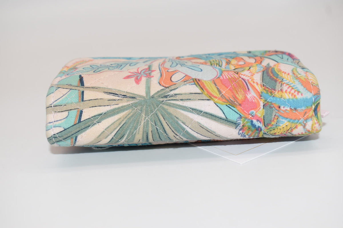 Vera Bradley RFID Riley Compact Wallet in "Rain Forest Canopy" Pattern