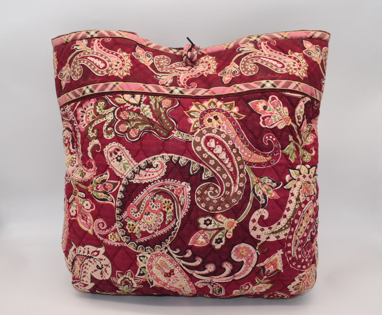 Vera Bradley Quilted Cotton Tote Bag in "Piccadilly Plum" Pattern