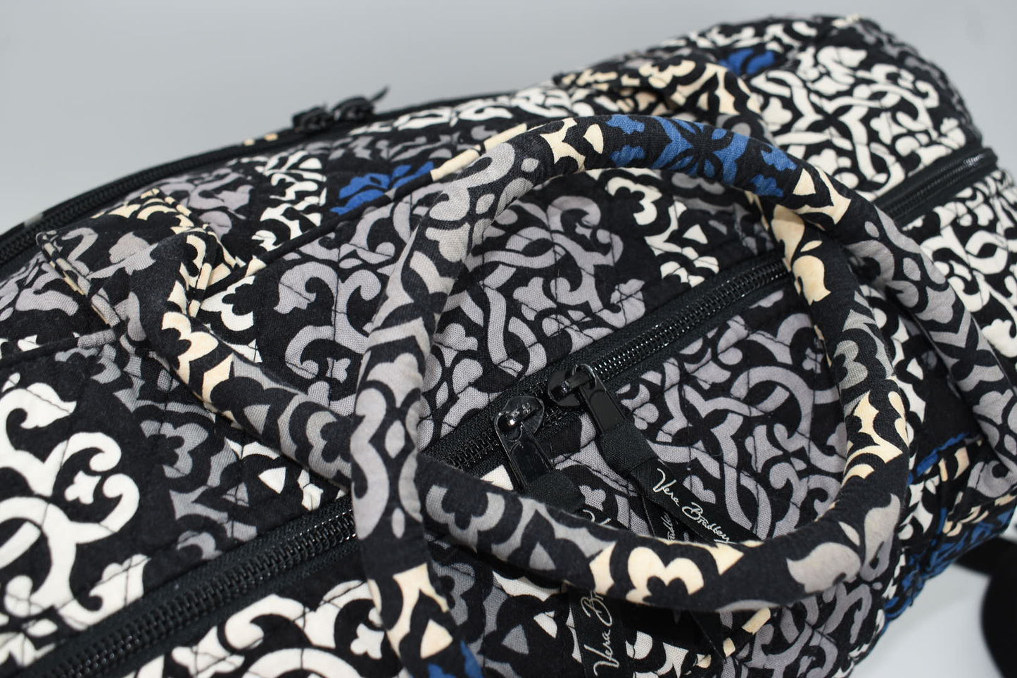 Vera Bradley Weekender Travel Bag in "Cobalt Canterberry" Pattern