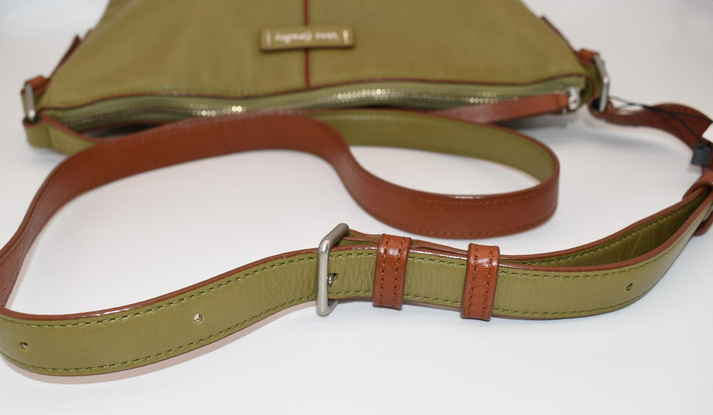 Vera Bradley Gallatin Leather Crossbody Bag in "Bittersweet Chocolate"