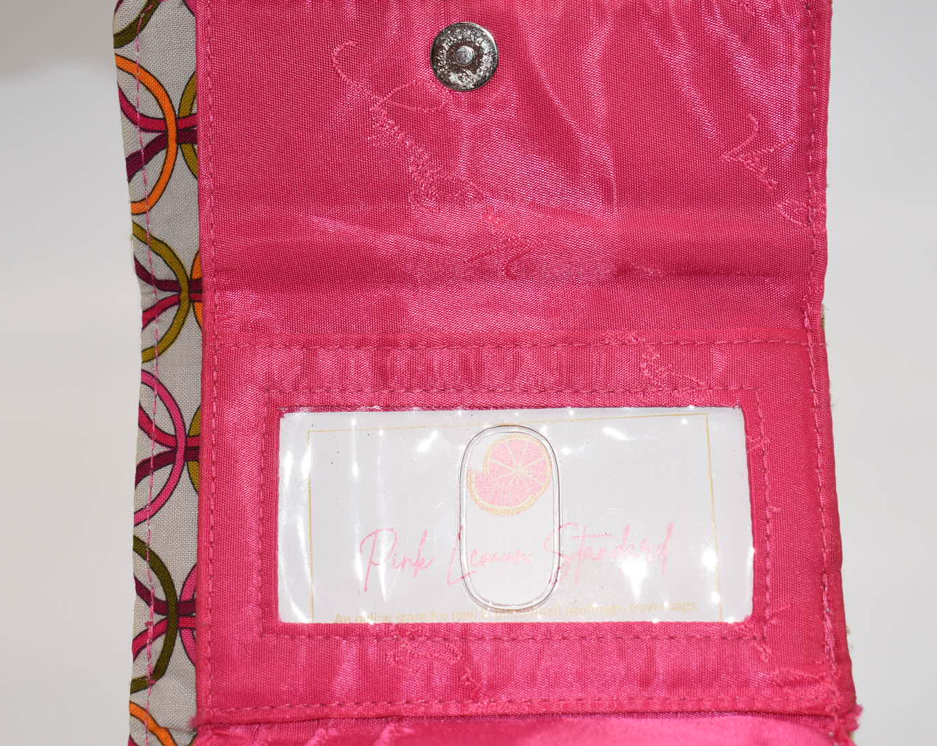 Vera Bradley Kisslock Trifold Wallet in "Tea Garden" Pattern