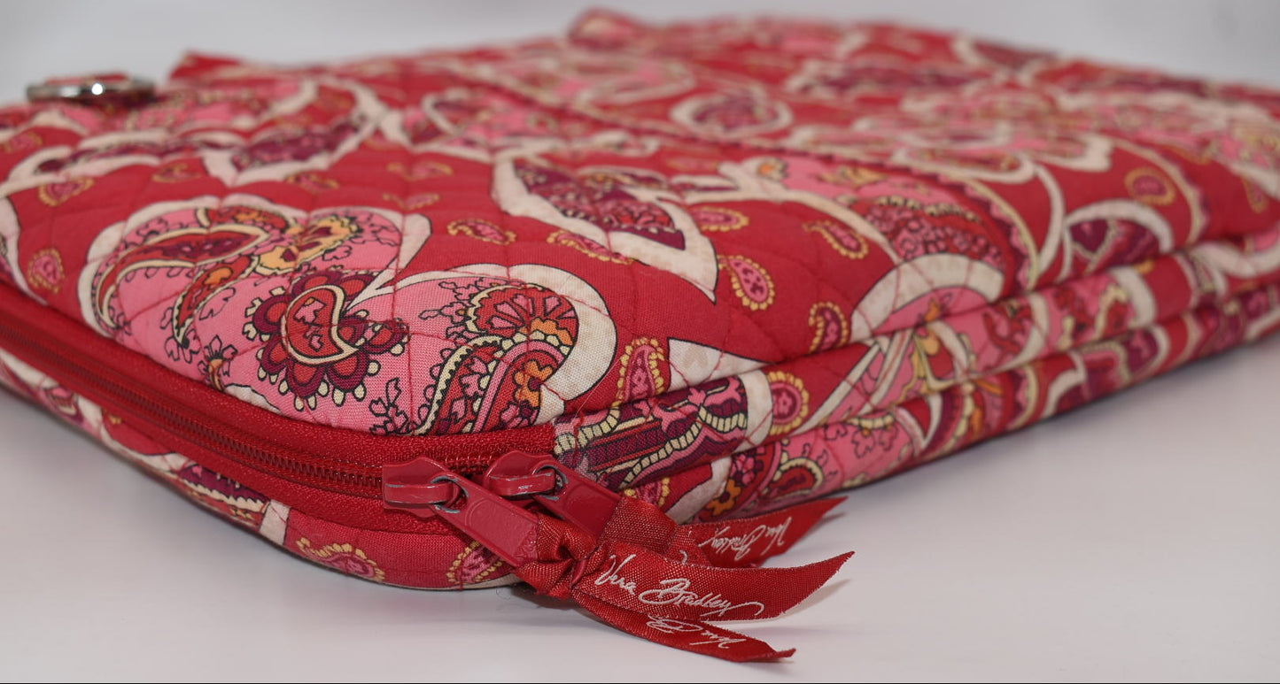 Vera Bradley 17" Hardshell Laptop Bag in "Rosy Posies" Pattern