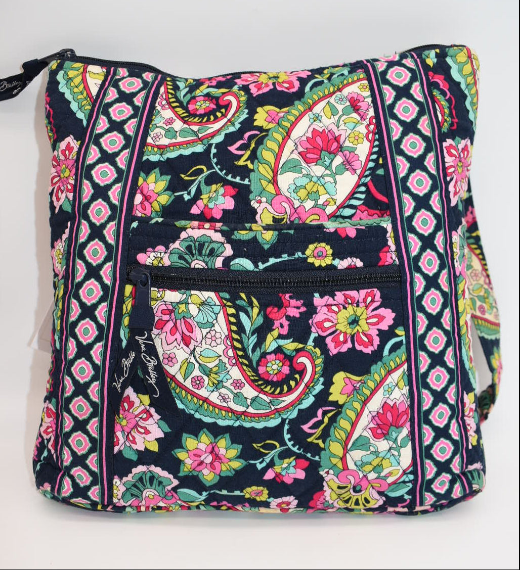 Vera Bradley Hipster Crossbody Bag "Petal Paisley" Pattern