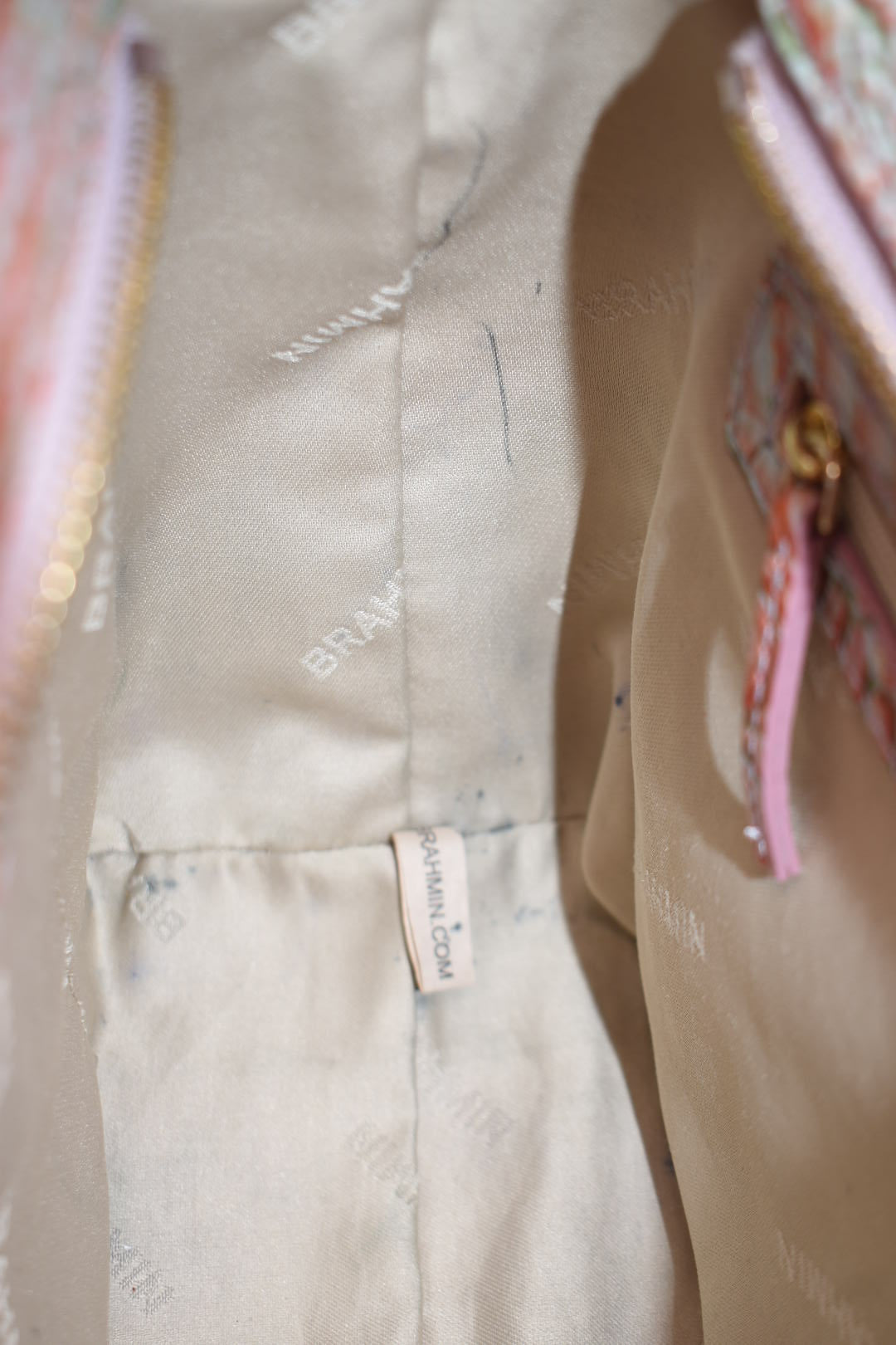 Brahmin Small Ashlee Satchel Bag in Flirty Ombre Melbourne