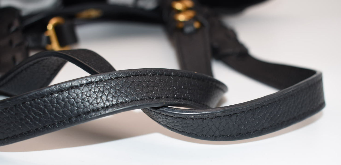 Tory Burch Brooke Tote Bag in Black Leather