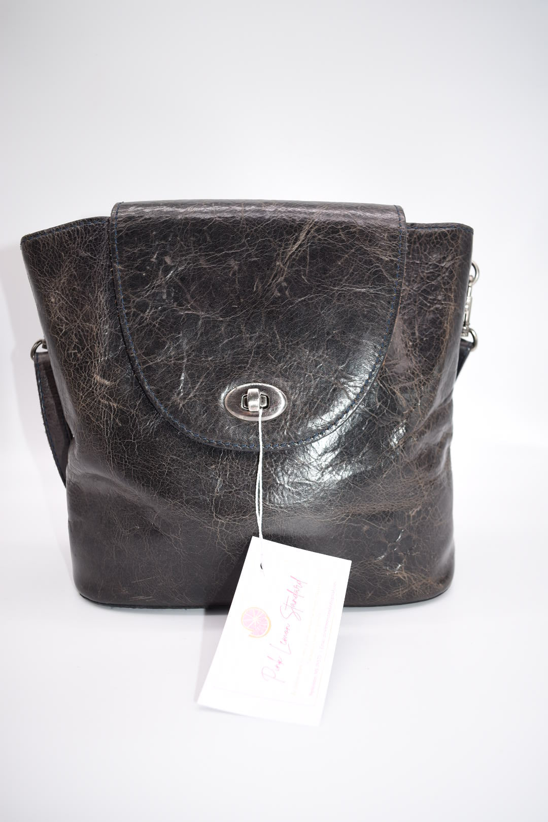 Patricia Nash Bellissimi Convertible Backpack in Distressed Glaze Black