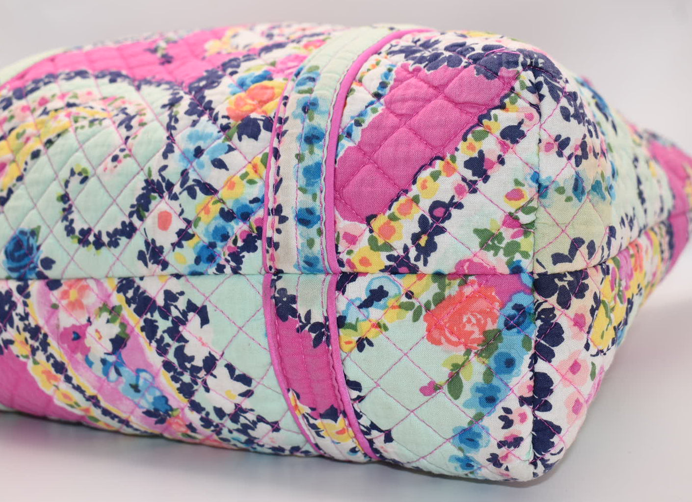 Vera Bradley Large Vera Tote Bag in "Wildflower Paisley" Pattern