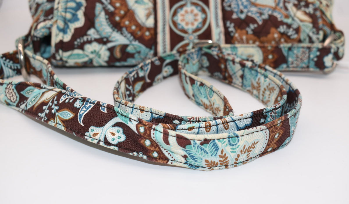 Vera Bradley Saddle Up Convertible Crossbody Bag in "Java Blue" Pattern