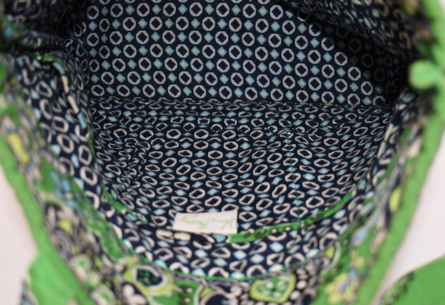 Vera Bradley Everyday Tote Bag in "Cupcakes Green" Pattern