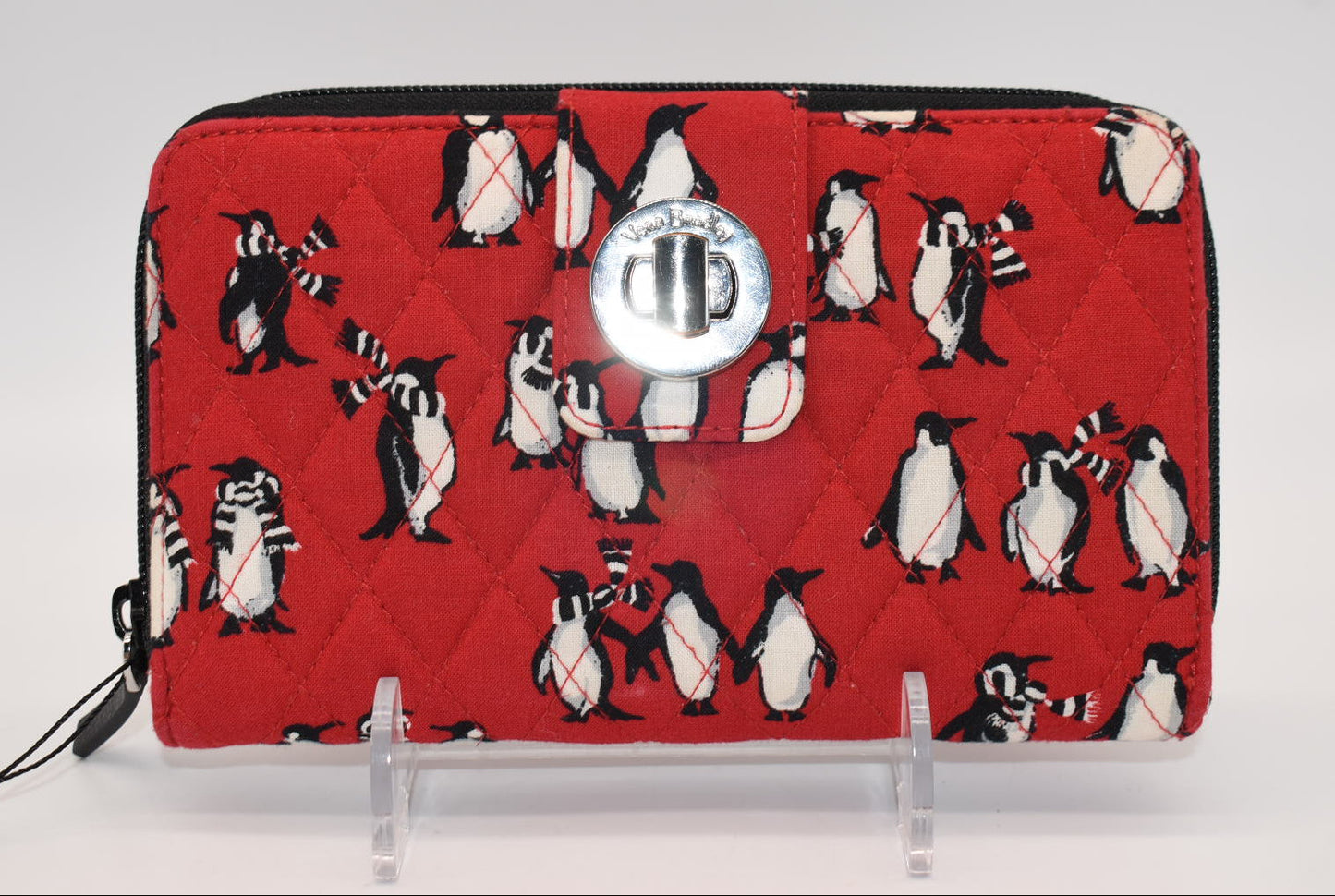 Vera Bradley Turnlock Wallet in "Playful Penguins" Pattern