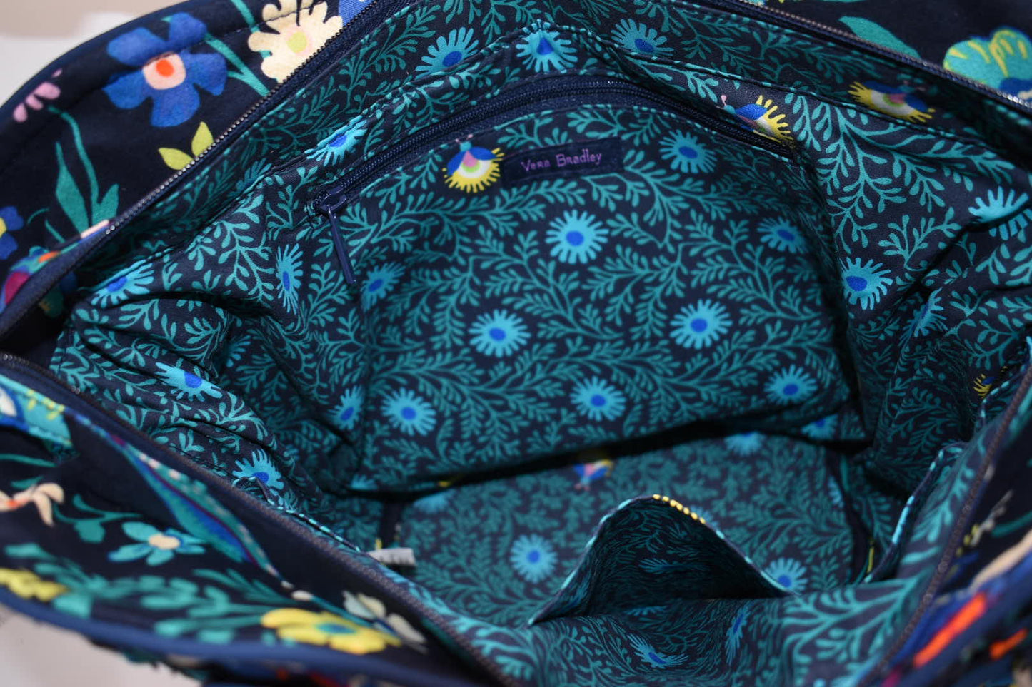 Vera Bradley Glenna Satchel Bag in "Moonlight Garden" Pattern