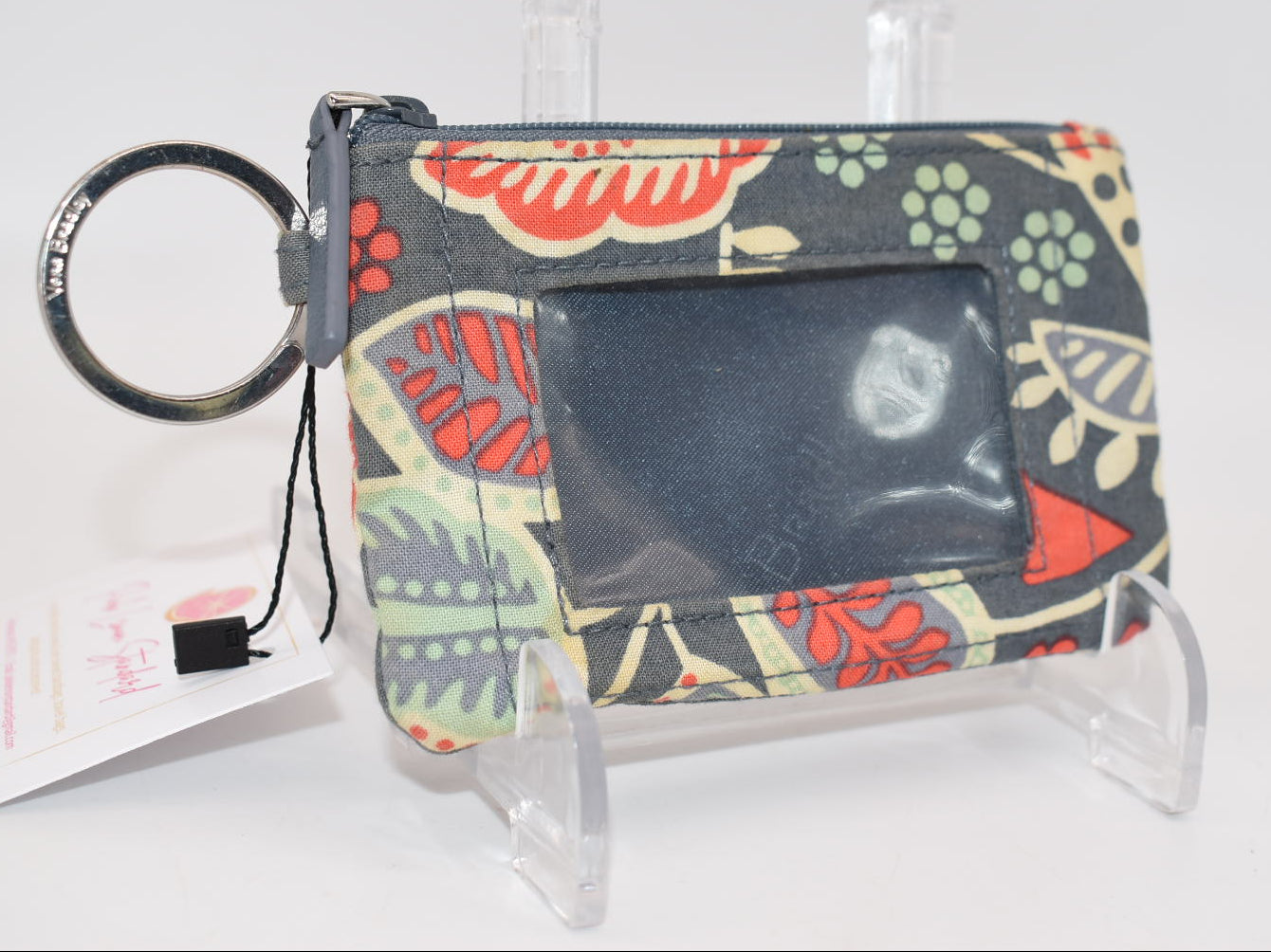 Vera Bradley Zip ID Case in "Nomadic Floral" Pattern
